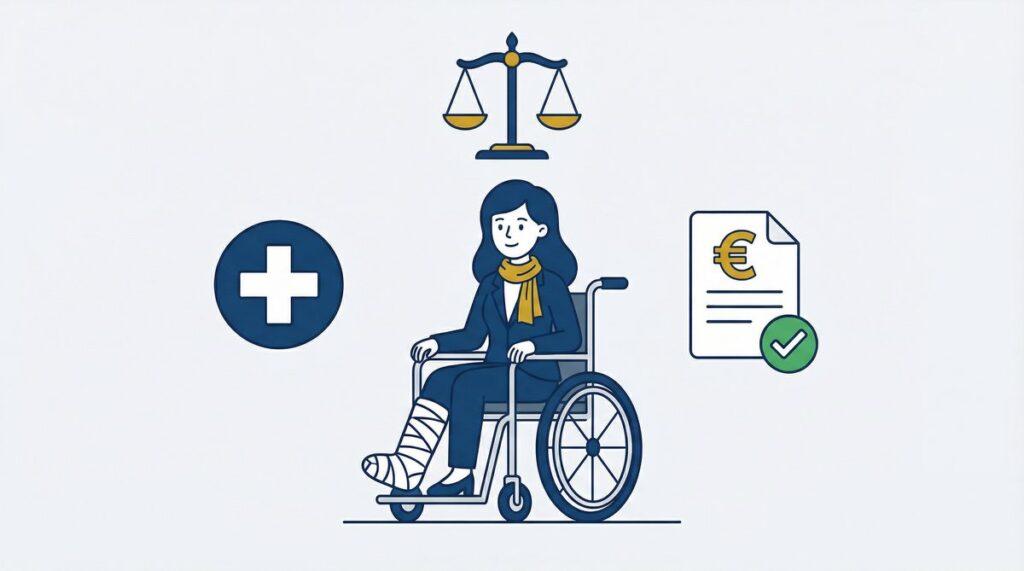 Illustratie bij letselschade en schadevergoeding