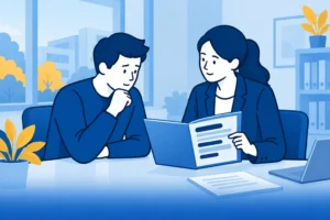 Advocaat bespreekt met een cliënt afgeschermde politieregistraties en een VOG P-brief.