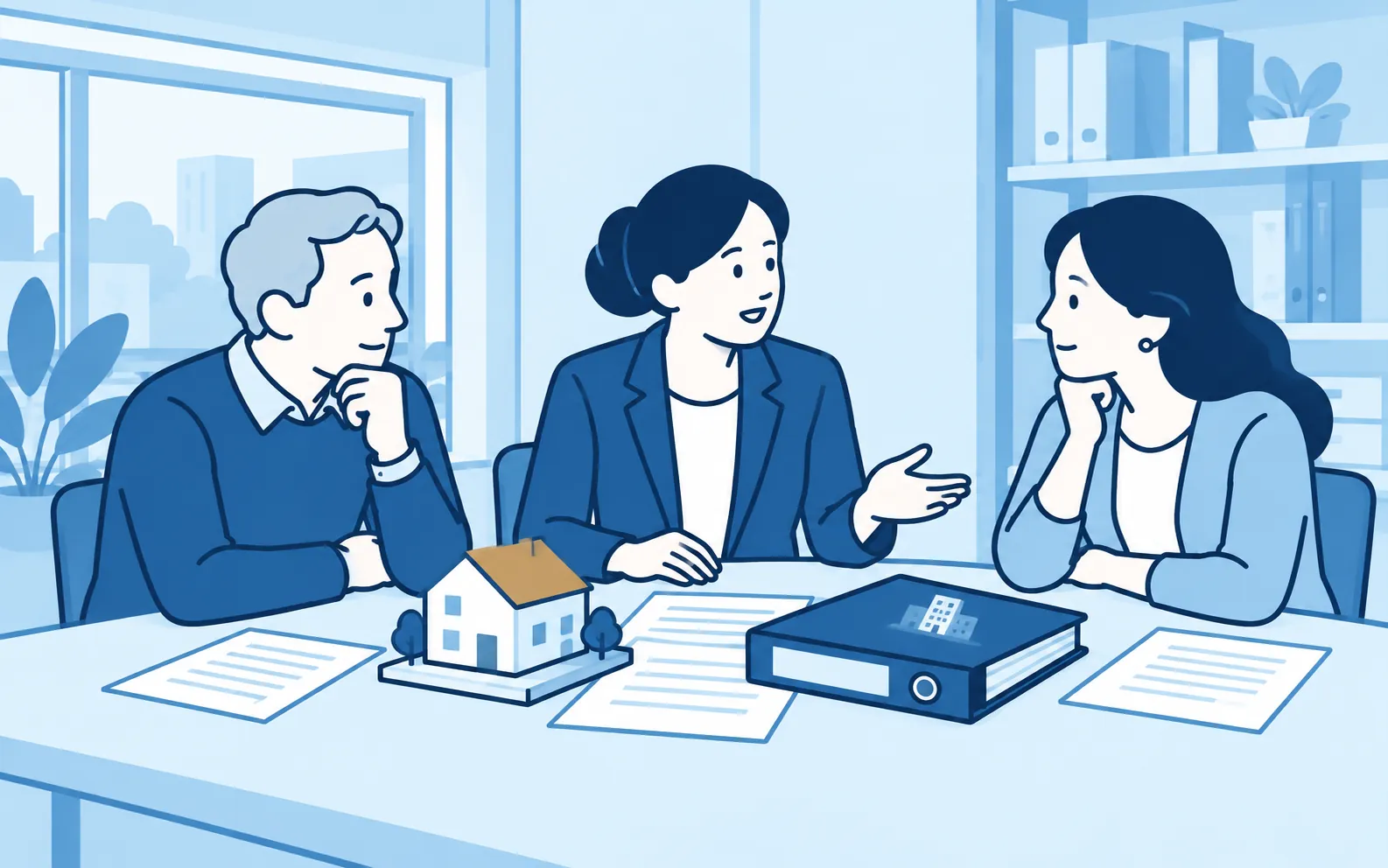 Family law attorney discusses the division of a home and a business with two clients