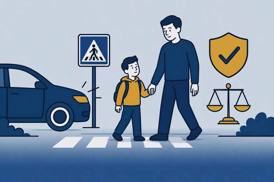 Illustratie bij letselschade voor een aangereden kind