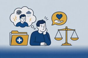 Illustratie bij psychisch letsel na een ongeval