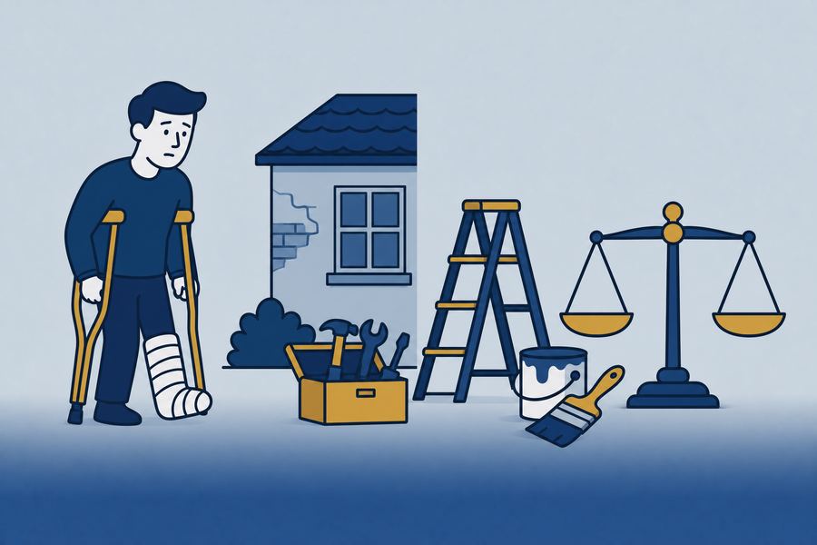 Illustratie bij verlies van zelfwerkzaamheid na letsel