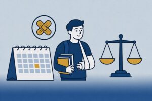 Illustratie bij studievertraging door letsel